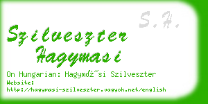 szilveszter hagymasi business card